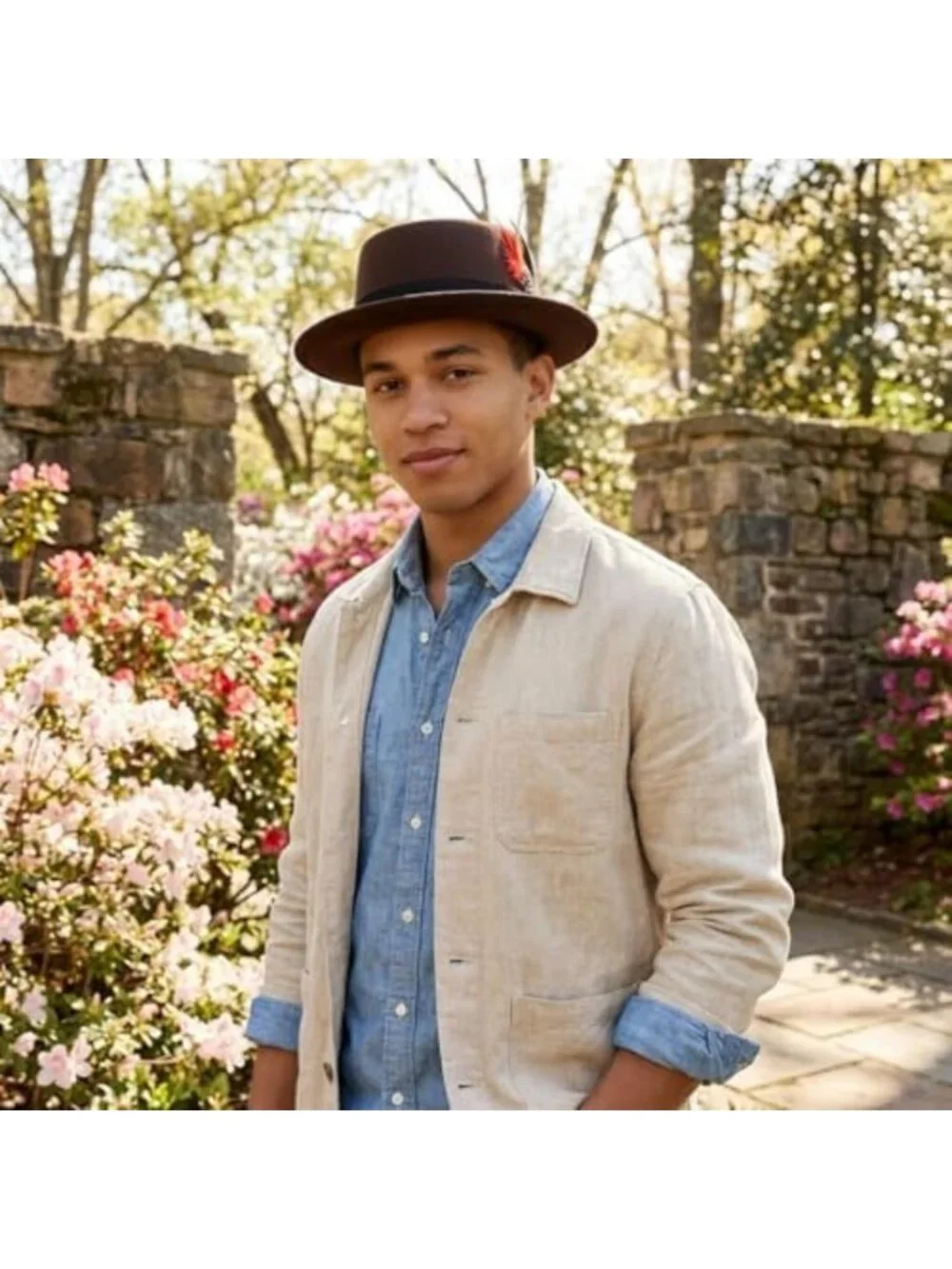 Stylish Wool Felt Fedora Hat for Women & Men, Wide Brim Porkpie Jazz Hat with